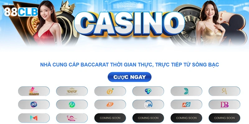 Giới thiệu về sảnh game Casino 88CLB